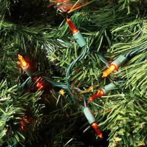 Sunnydaze Decor M6 23 ft. 70-Count Smooth LED or Ange String Lights Holiday Decor - Orange