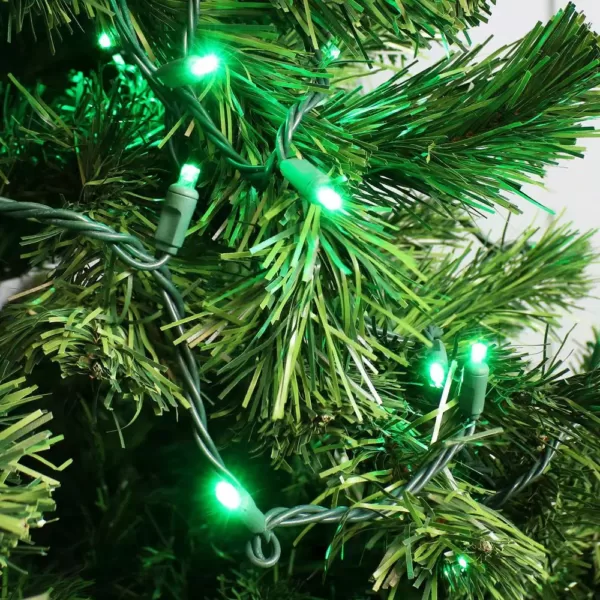 Sunnydaze Decor 22 ft. 5 mm W Angle 70-Count Multi-Seasonal Decor LED String Lights - Green