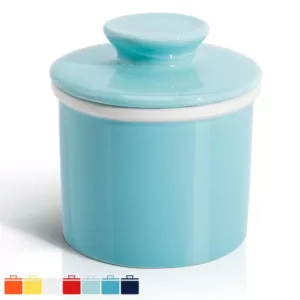 Sweese Butter Keeper Crock - French Butter Dish - Turquoise, Set of 1