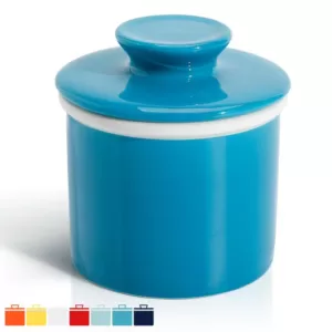 Sweese Butter Keeper Crock - French Butter Dish - Steel Blue, Set of 1
