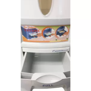 Tayama Rice Dispenser 55 lbs. Capacity in White