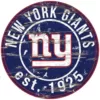 Adventure Furniture 24" NFL New York Giants Round Distressed Sign