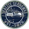 Adventure Furniture 24" NFL Seattle Seahawks Round Distressed Sign