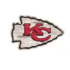 Adventure Furniture NFL Indoor Kansas City Chiefs Distressed Logo Cutout Wood Sign