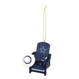 Team Sports America Dallas Cowboys 3-1/2 in. NFL Adirondack Chair Christmas Ornament