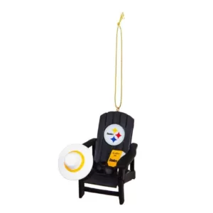 Team Sports America Pittsburgh Steelers 3-1/2 in. NFL Adirondack Chair Christmas Ornament