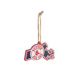 Team Sports America Boston Red Sox 5 in. MLB Team State Christmas Ornament