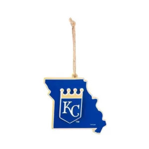Team Sports America Kansas City Royals 5 in. MLB Team State Christmas Ornament