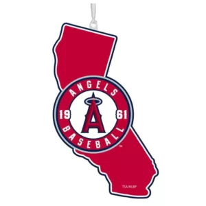 Team Sports America Los Angeles Angels of Anaheim 5 in. MLB Team State Christmas Ornament