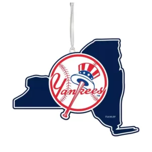 Team Sports America New York Yankees 5 in. MLB Team State Christmas Ornament