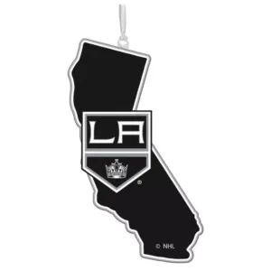 Team Sports America Los Angeles Kings 5 in. NHL Team State Christmas Ornament