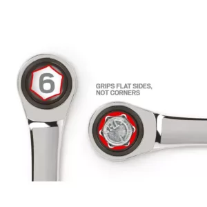 TEKTON 13 mm Stubby Ratcheting Combination Wrench
