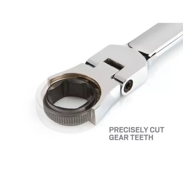 TEKTON 21 mm Flex-Head Ratcheting Combination Wrench