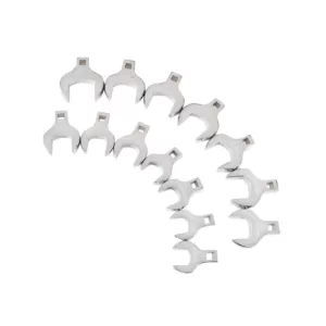 TEKTON 1/2 in. Drive 1-1/16 - 2 in. Crowfoot Wrench Set (14-Piece)