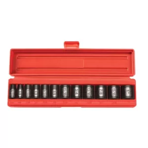 TEKTON 3/8 in. Drive 5/16-1 in. 12-Point Shallow Impact Socket Set