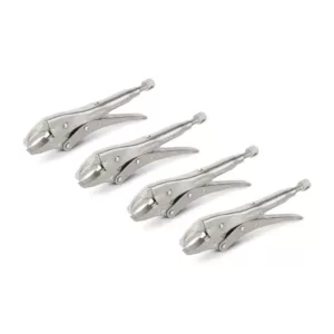 TEKTON 7 Inch Curved Jaw Locking Pliers (4-Pack)
