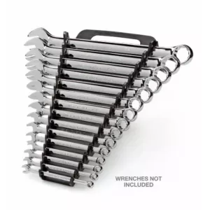 TEKTON 7.5 in. 15-Tool Store-and-Go Wrench Rack Keeper in Black