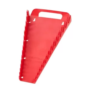 TEKTON 7.5 in. 15-Tool Store-and-Go Wrench Rack Keeper in Red