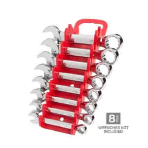 TEKTON 2.3 in. 8-Tool Store-and-Go Stubby Wrench Rack Keeper in Red