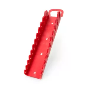 TEKTON 2.3 in. 12-Tool Store-and-Go Stubby Wrench Rack Keeper in Red