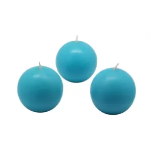 Zest Candle 2 in. Turquoise Ball Candles (12-Box)