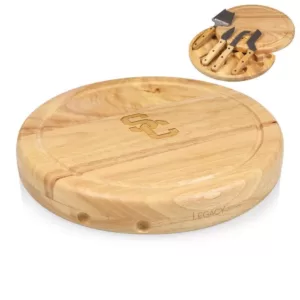 TOSCANA USC Trojans Circo Wood Cheese Board Set with Tools