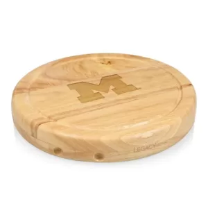 TOSCANA Michigan Wolverines Circo Wood Cheese Board Set with Tools