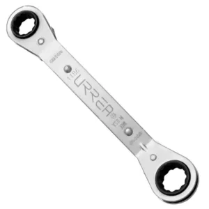 URREA 3/8 in. x 7/16 in. 12 Point Offset Box End Ratcheting Wrench