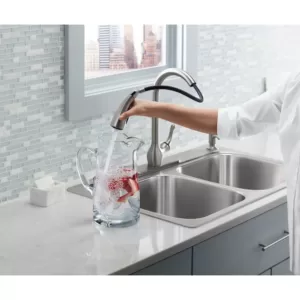 KOHLER Barossa with Response Touchless Technology Single-Handle Pull-Down Sprayer Kitchen Faucet in Vibrant Stainless