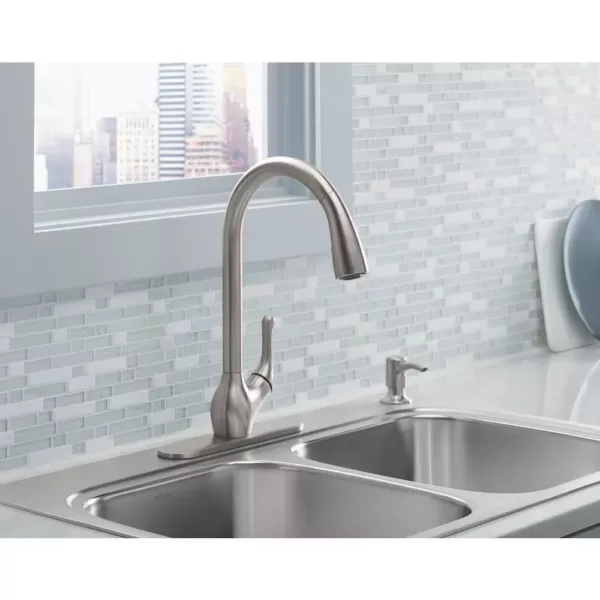 KOHLER Barossa with Response Touchless Technology Single-Handle Pull-Down Sprayer Kitchen Faucet in Vibrant Stainless