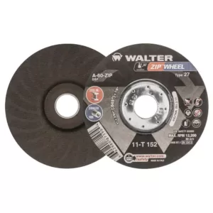 WALTER SURFACE TECHNOLOGIES Zip Wheel 5 in. x 7/8 in. Arbor x 3/64 in. Highest Performing Cut-Off Wheel (25-Pack)