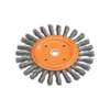 WALTER SURFACE TECHNOLOGIES 8 in. Bench Wheel Brush with Knot-Twisted Wires 5/8 in. Arbor