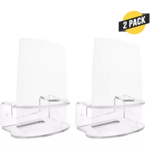Wasserstein Durable Wall Mount Compatible with NETGEAR Orbi Mesh Wi-Fi System Extra Security for Your Wi-Fi Router (2-Pack)