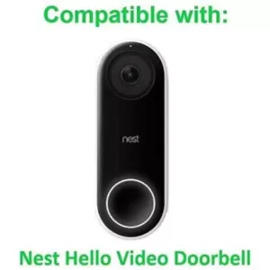 Wasserstein Beige Protective Silicone Skin Compatible with Google Nest Hello Video Doorbell - Extra-Layer of Protection
