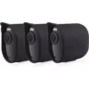 Wasserstein Arlo Ultra/Ultra 2 and Pro 3/Pro 4 Protective Sunroof Silicone Skins - Protect Your Arlo Camera (3-Pack, Black)