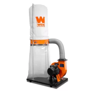 WEN 1500 CFM 16 Amp 5-Micron Woodworking Dust Collector with 50 Gal. Collection Bag and Mobile Base