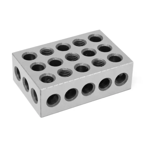 WEN 25 mm x 50 mm x 75 mm Steel-Hardened Metric Precision 123 Gauge Blocks (2-Pack)