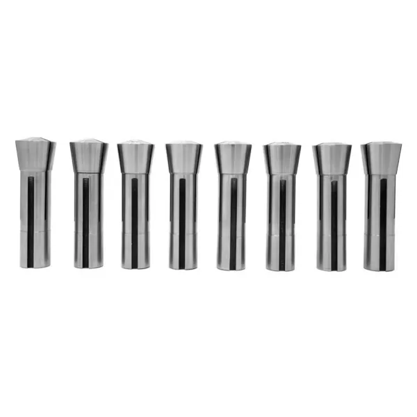 WEN Imperial Steel Collet Set for R8 Metal Milling Machines (8-Piece)