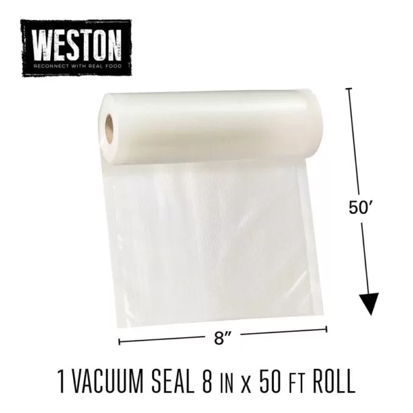 Weston 8 in. x 50 ft. Vacuum Sealer Bags Roll