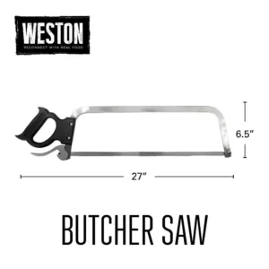 Weston 22 in. Stainless-Steel Butcher Meat Saw