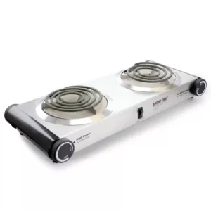 Better Chef 2-Burner Stainless Steel 9 in. Dual Electric Burner Cooktop