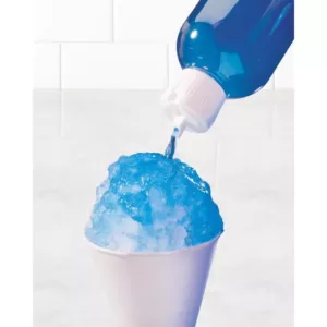 Nostalgia 8 oz. Blue and White Countertop Snow Cone Machine