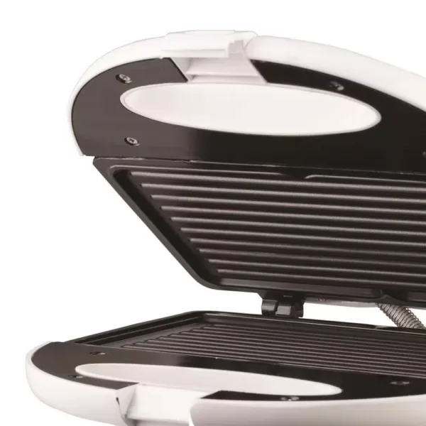 Brentwood Appliances White Nonstick Panini Press and Sandwich Maker
