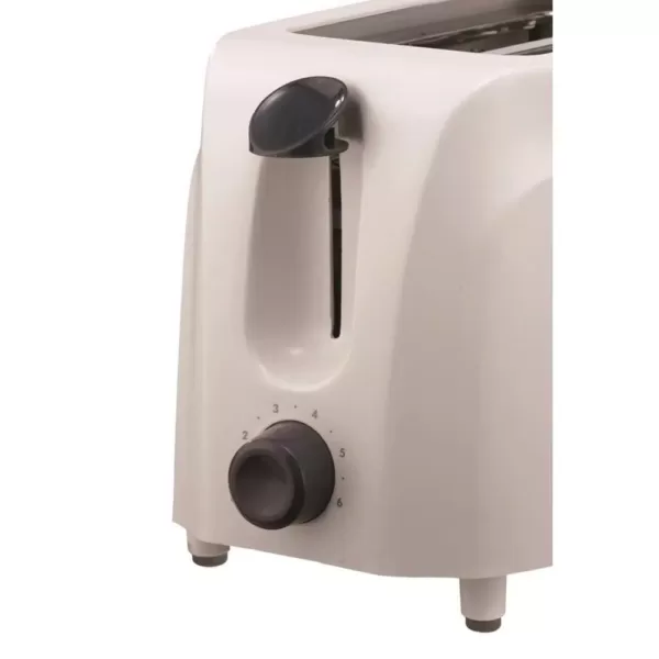Brentwood 2-Slice White Toaster with Cool-Touch Exterior