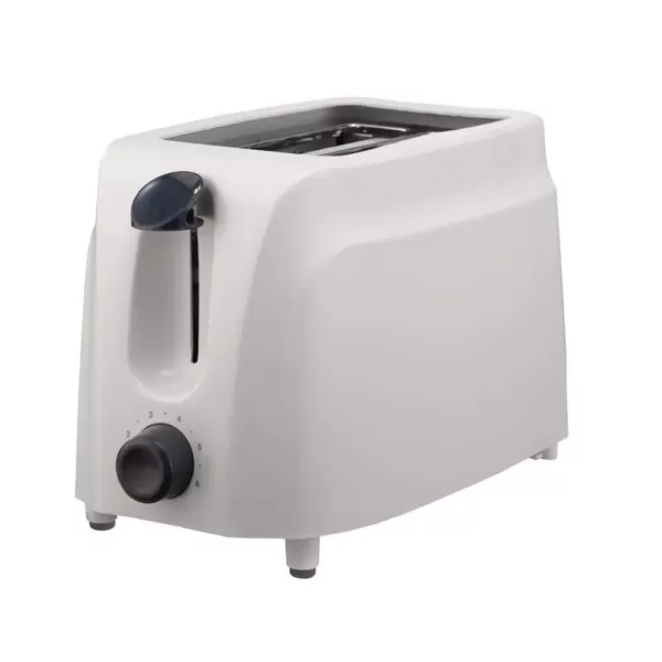 Brentwood 2-Slice White Toaster with Cool-Touch Exterior