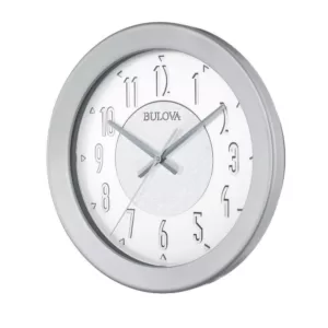 Bulova 16.5 in. H x 16.5 in. W Round Indoor-Outdoor Wall Clock with Bluetooth Technology