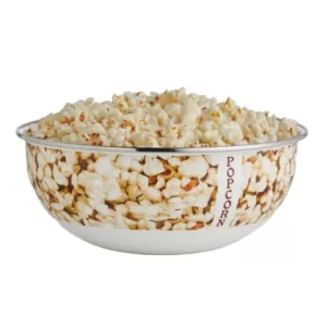 Golden Rabbit Popcorn 4.5 qt. Enamelware Popcorn Bowl with Gift Box