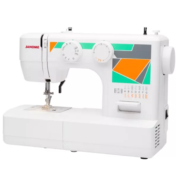 Janome MOD-15 Easy-to-Use Sewing Machine with Top Drop-In Bobbin System