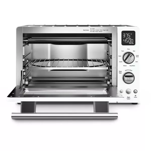 KitchenAid 2000 W 4-Slice White Convection Toaster Oven with Non-Stick Pan, Broiling Rack and Cooling Rack