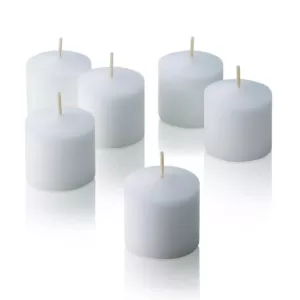 Light In The Dark 10 Hour White Unscented Votive Candles (Set of 12)
